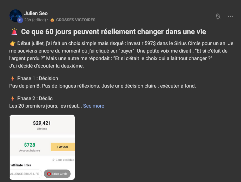 Témoignage de Project